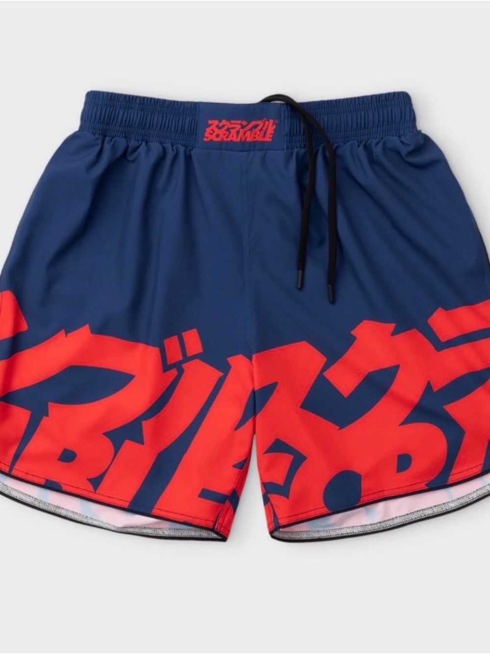 Men's BJJ Scramble ‘Baka’ Shorts with Bold Red Graphic